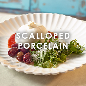 Incise Porcelain Scalloped